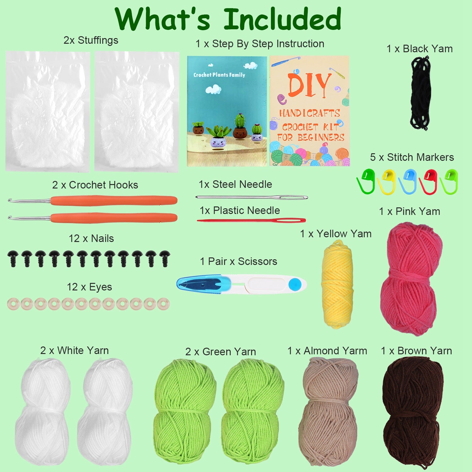 Kit Croché Suculentas